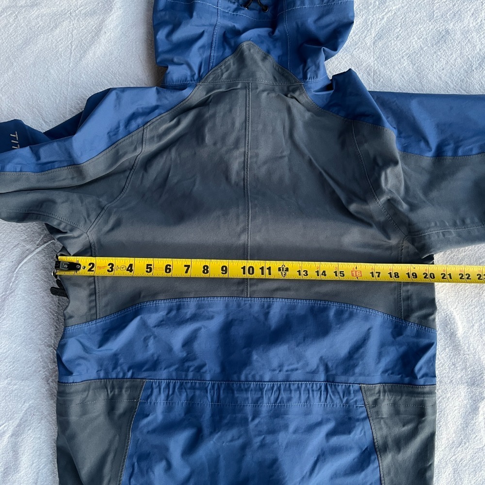 Vtg Columbia‎ Womens Titanium Alloy Omni Tech Blue Grey Waterproof Jacket - Picture 7 of 8